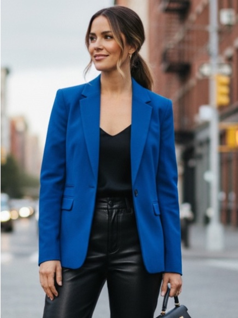 Vince Camuto Royal Blue Single Button Blazer Blazer 8